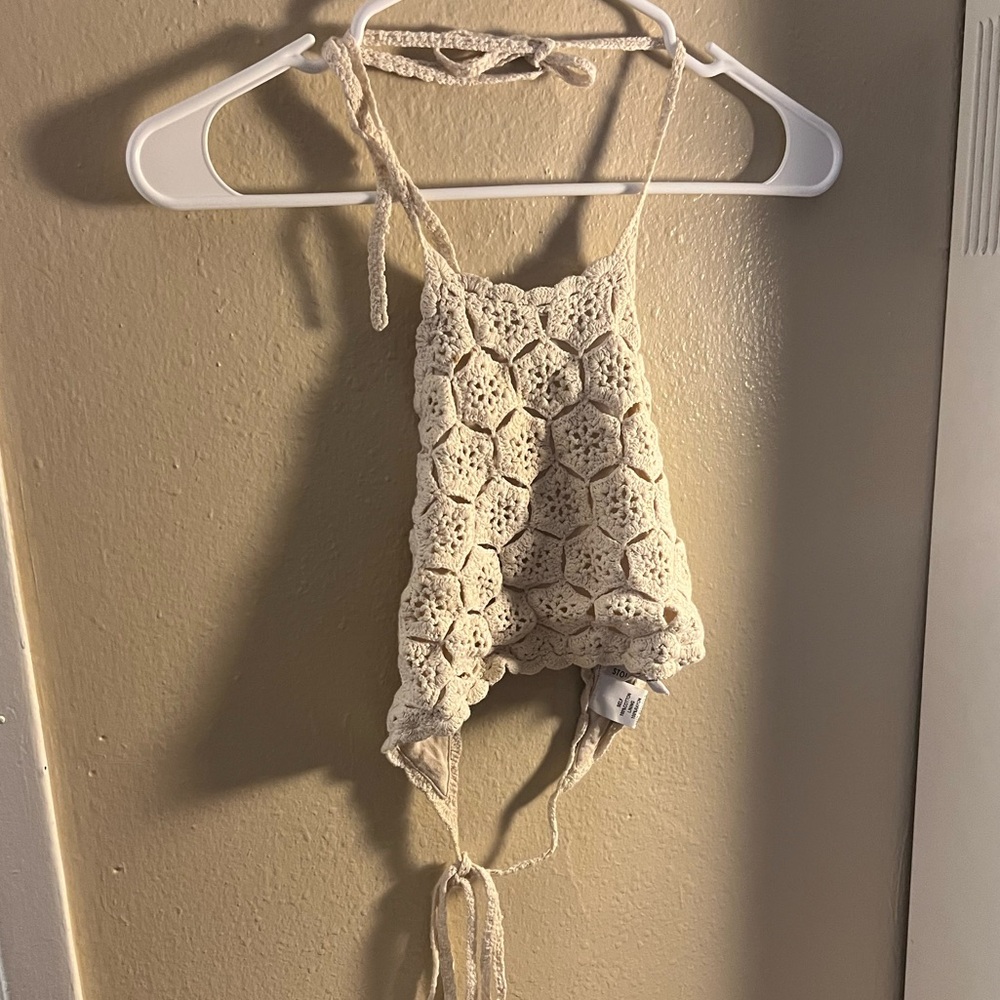 Stolen Hearts Crochet Style Women’s Crop Top